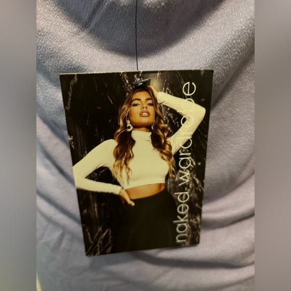 NAKED WARDROBE Get in Line Sleeveless BodyCon Mini Dress Purple Women’s 2X - Picture 8 of 8